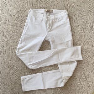 Hollister white super skinny jeans size 3L